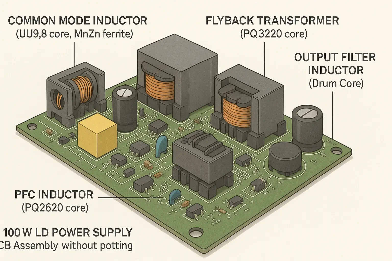 Transformers and Inductors in LED Power Supplies